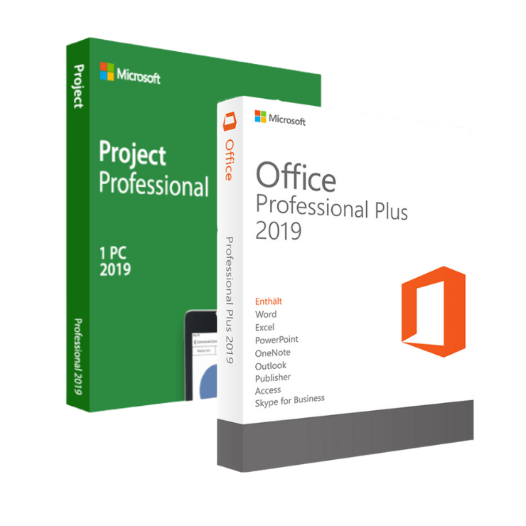 Microsoft Office 2019 Pro Plus + Project Professional 2019 Combo Pack