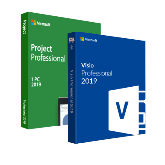 Microsoft Project Professional 2019 And Microsoft Visio Professional 2019 Combo Pack
