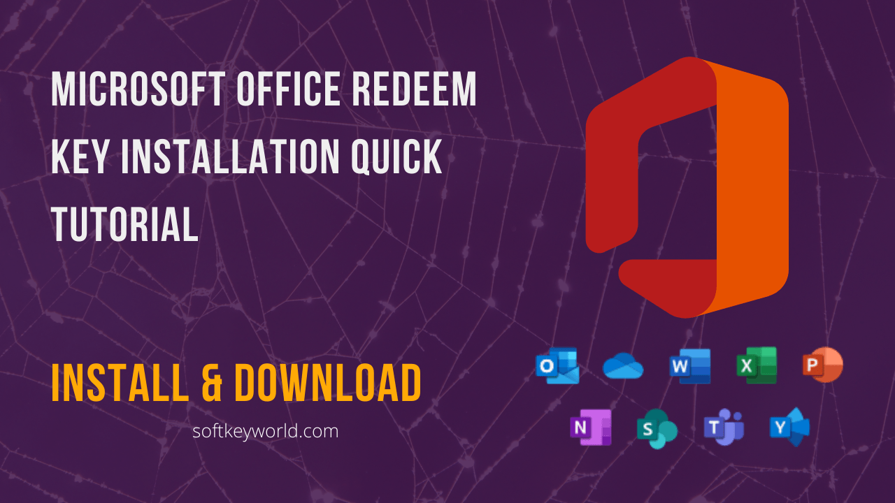 Office redeem key installation tutorial