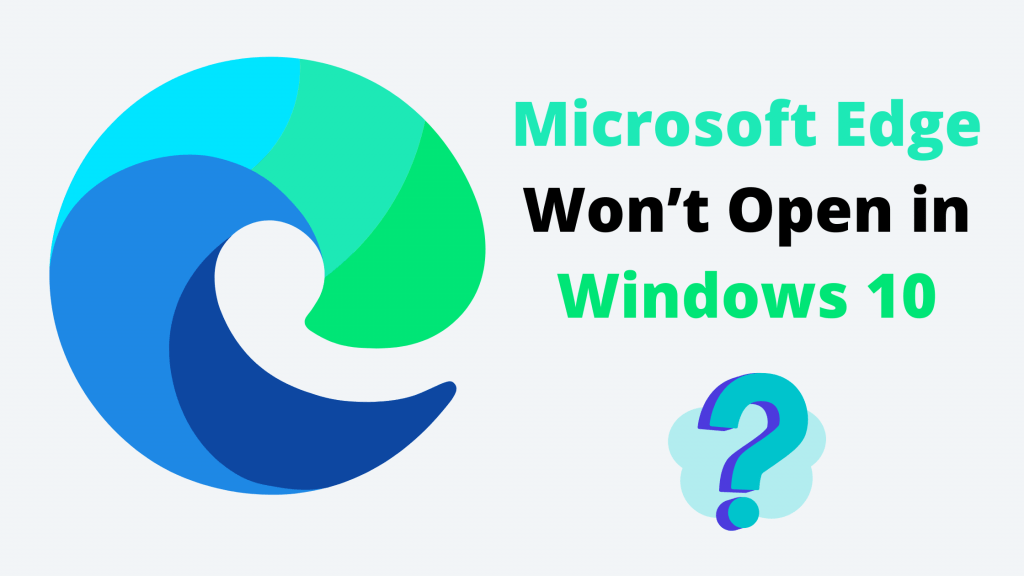 Microsoft Edge isn't working