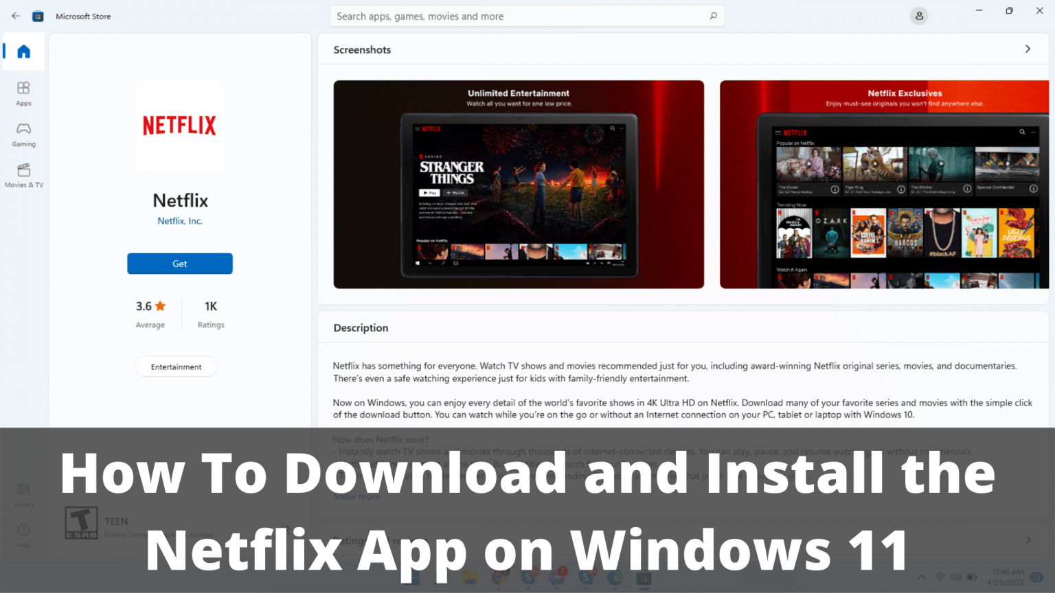 How To Download And Install The Netflix App On Windows 11 Softkeyworld 2756