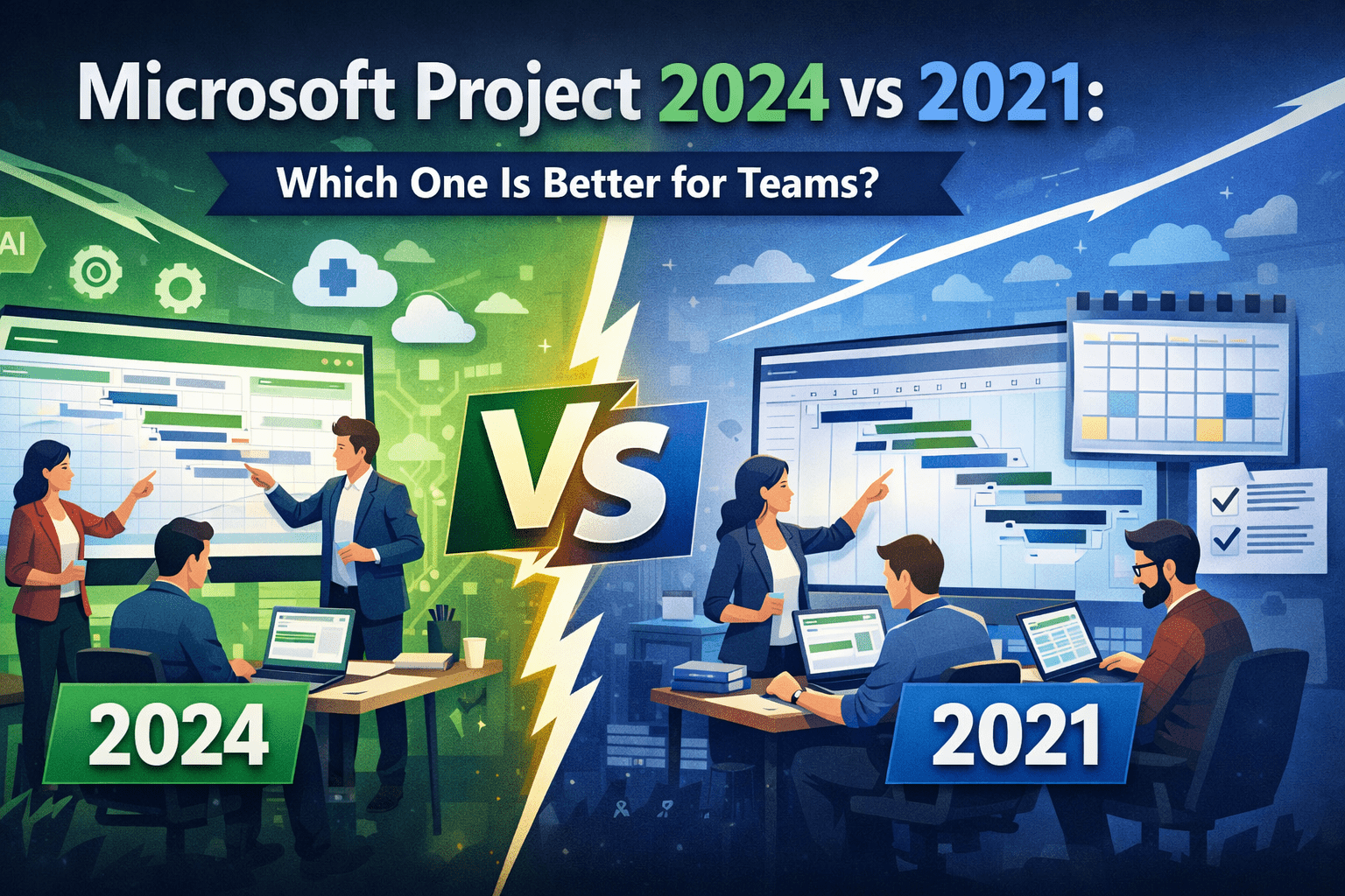 Microsoft Project 2024 vs 2021